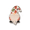 Christmas Single Face Printed Wood Big Pendants WOOD-H102-01A-2