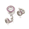 Rack Plating Ring Brass Micro Pave Cubic Zirconia Fold Over Clasps KK-F883-19P-02-2