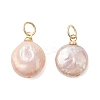 Natural Baroque Keshi Pearl Pendants PALLOY-JF04920-02-1