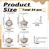 DIY 304 Stainless Steel Dangle Earring Making Kits DIY-LP0005-21B-P-2