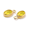 Eco-Friendly Brass with Glass Pendants KK-K268-01-4