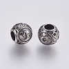 316 Surgical Stainless Steel European Beads STAS-F195-128P-02-2