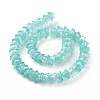 Transparent Glass Beads Strands LAMP-H061-01C-08-3