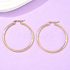 Ion Plating(IP) 304 Stainless Steel Hoop Earrings EJEW-N0016-11G-F-5