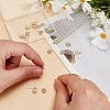 20Pcs 2 Styles Brass Clear Cubic Zirconia Charms FIND-AR0005-22G-4