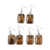 Natutal Tiger Eye Dangle Earrings EJEW-F343-E08-1