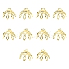 20Pcs Brass Bead Cap Pendant Bails KK-YW0003-45G-1