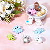 10Pcs 10 Style Silicone Beads SIL-SC0001-04-4