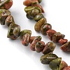 Natural Unakite Beads Strands LS-G-G0003-B13-4