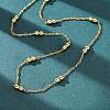 304 Stainless Steel Double Round Rope Chain Necklaces NJEW-C073-06G-1
