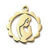 304 Stainless Steel Pendants STAS-B054-08G-1