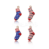 20Pcs 2 Colors Alloy Enamel Christmas Theme Pendants PALLOY-CJ0001-138-8