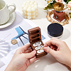 1Pc 3-Slot Walnut Wood Jewelry Gift Box with Magnetic Cover CON-DC0001-15A-3