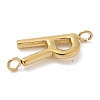 304 Stainless Steel Letter Connector Charms LS-STAS-M108-01G-18-2