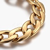 Ion Plating(IP) 304 Stainless Steel Curb Chain Bracelets BJEW-L634-05D-G-2