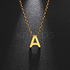 201 Stainless Steel Initial Pendant Necklaces FS-WG78A3B-01-2