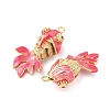 Brass Micro Pave Cubic Zirconia Pendants KK-D019-30A-G-2