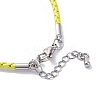 Polyester Cord Braided Bracelet Makings MAK-Z003-01P-32-3