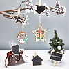 24 Pcs 6 Styles Wooden Blackboard Clip DIY-GF0003-59-6