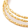 7Pcs PVD Vacuum Plating 304 Stainless Steel Textured Ring Bangles Set for Women BJEW-A011-13B-G-3