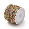 Brass Enamel Curb Chains CHC-C003-13G-12-4