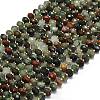 Natural Africa Bloodstone Beads Strands G-P573-A41-01-1