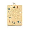 304 Stainless Steel Rhinestones Pendants STAS-D306-01G-I-1