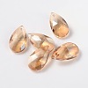 Faceted Teardrop Glass Pendants GLAA-O008-A-2