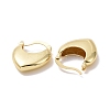 Rack Plating Brass Heart Thick Hoop Earrings for Women EJEW-G315-02G-2