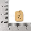 304 Stainless Steel Charms STAS-R001-01G-X-3