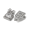 Brass Micro Pave Cubic Zirconia Pendants KK-H460-11P-2