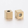 Ion Plating(IP) 304 Stainless Steel Beads STAS-F148-4x4-06G-2