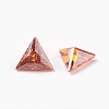 Cubic Zirconia Pointed Back Cabochons ZIRC-WH0001-A12-2