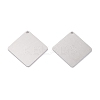 Non-Tarnish 304 Stainless Steel Pendants LS-STAS-O13-08G-P-1