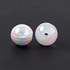 Opaque Acrylic Beads OACR-E004-17-3