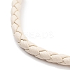 Braided Round Imitation Leather Bracelets Making BJEW-H610-03G-08-2