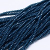Faceted Rondelle Glass Beads Strands GLAA-M028-3mm-A05-1