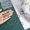 12Pcs 3 Style 201 Stainless Steel Huggie Hoop Earring Findings STAS-BBC0004-91P-3