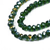 Electroplate Glass Beads Strands EGLA-A034-T1mm-B28-3