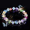 Glass Beaded Stretch Bracelets WGF21B9-02-1