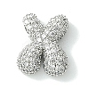 Rack Plating Brass Clear Cubic Zirconia Pendants KK-S378-01P-X-1