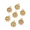 Sunflower Tibetan Style Alloy Pendants TIBEP-YW0001-52AG-2