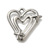 Anti-Tarnish 304 Stainless Steel Pendants STAS-U031-10P-1