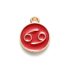 Alloy Enamel Pendants ENAM-S124-01A-07D-2