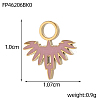 304 Stainless Steel Enamel Pendants STAS-OY013-78G-2