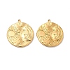 Ion Plating(IP) 304 Stainless Steel Pendants X1-STAS-A066-02G-2