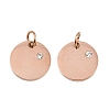 316 Surgical Stainless Steel Pendants STAS-J038-06RG-1