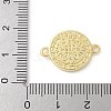 Brass Saint Benedict Medal Connector Charms KK-P294-01G-3