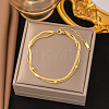 Stainless Steel Alloy Charm Anklets WG33B59-16-1