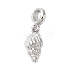 Rack Plating Alloy European Dangle Charms PALLOY-S189-32P-1